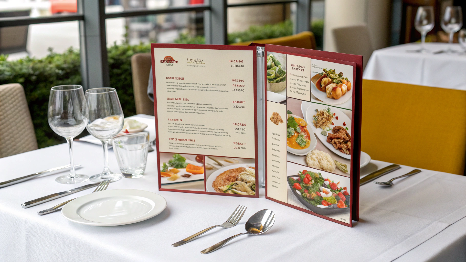 Menu đẹp giới thiệu sản phẩm hiệu quả