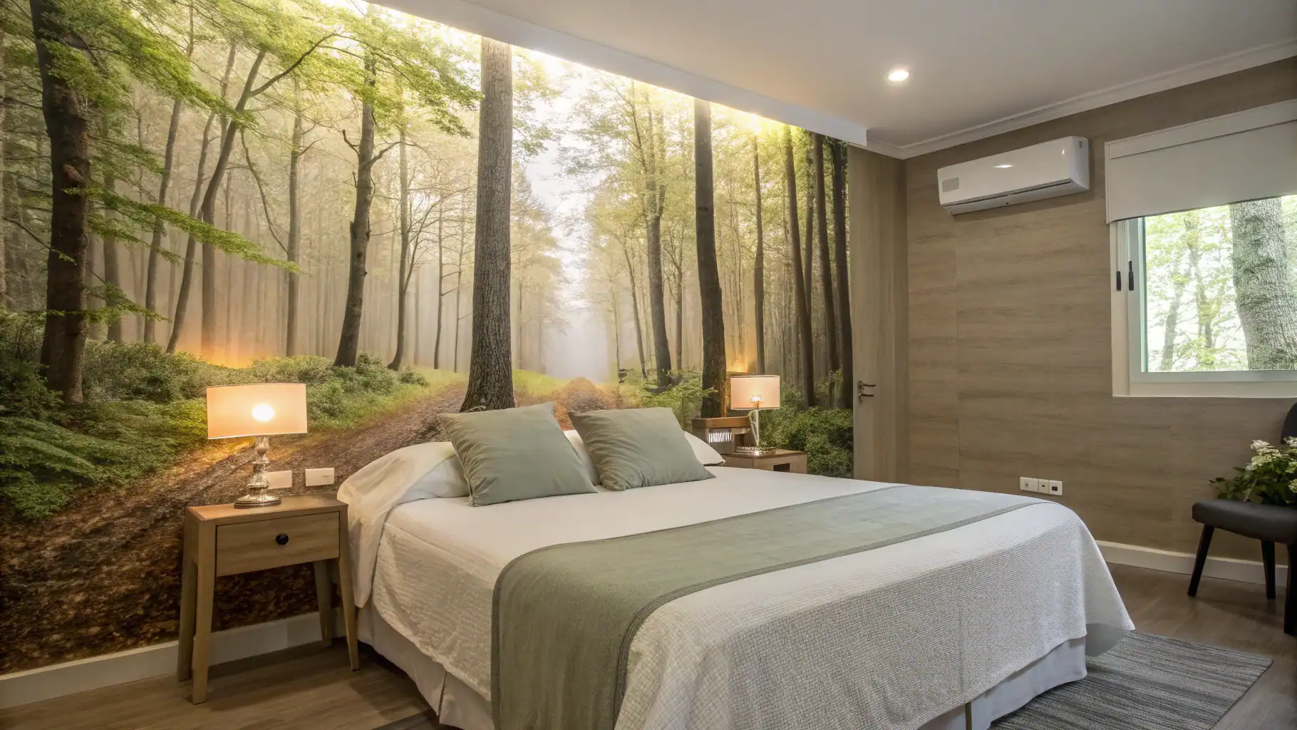 Tranh dán tường phù hợp với không gian