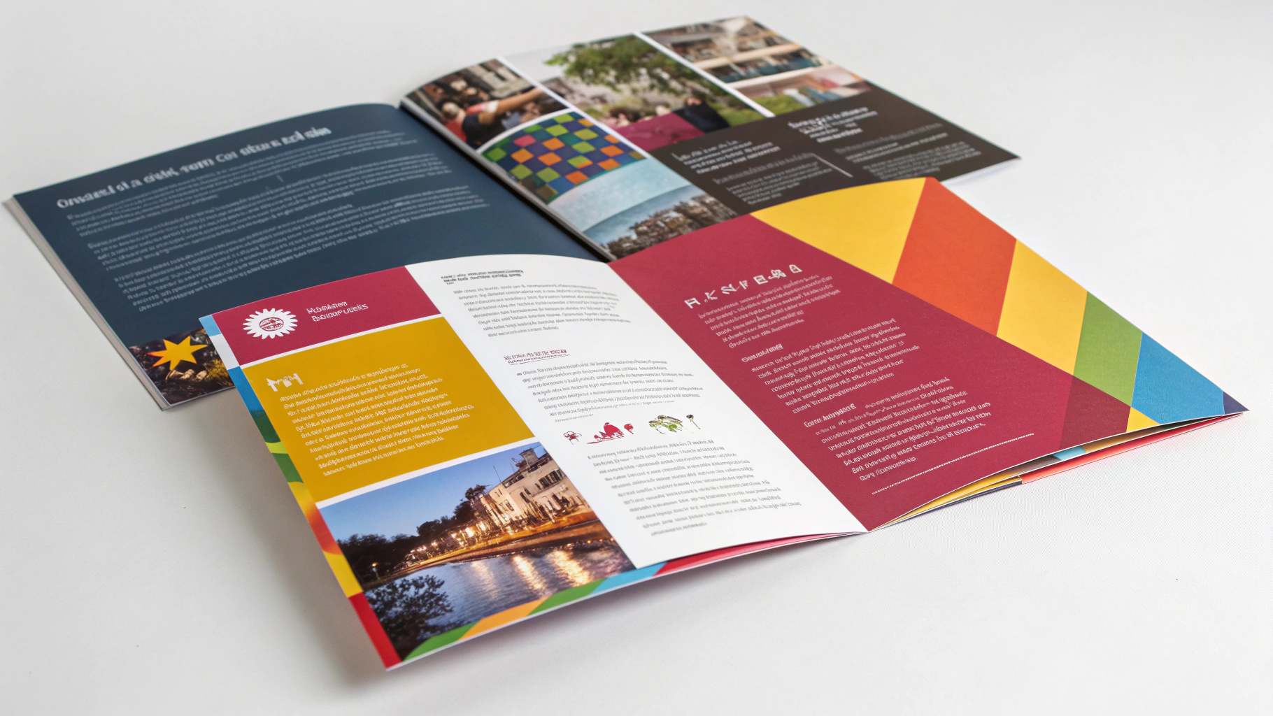 Thiết kế Brochure với màu sắc nổi bật