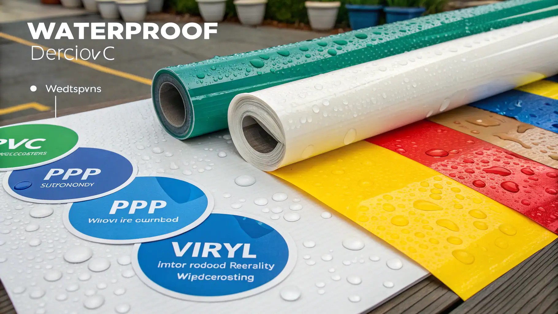Decal chống nước: Chất liệu và cấu tạo