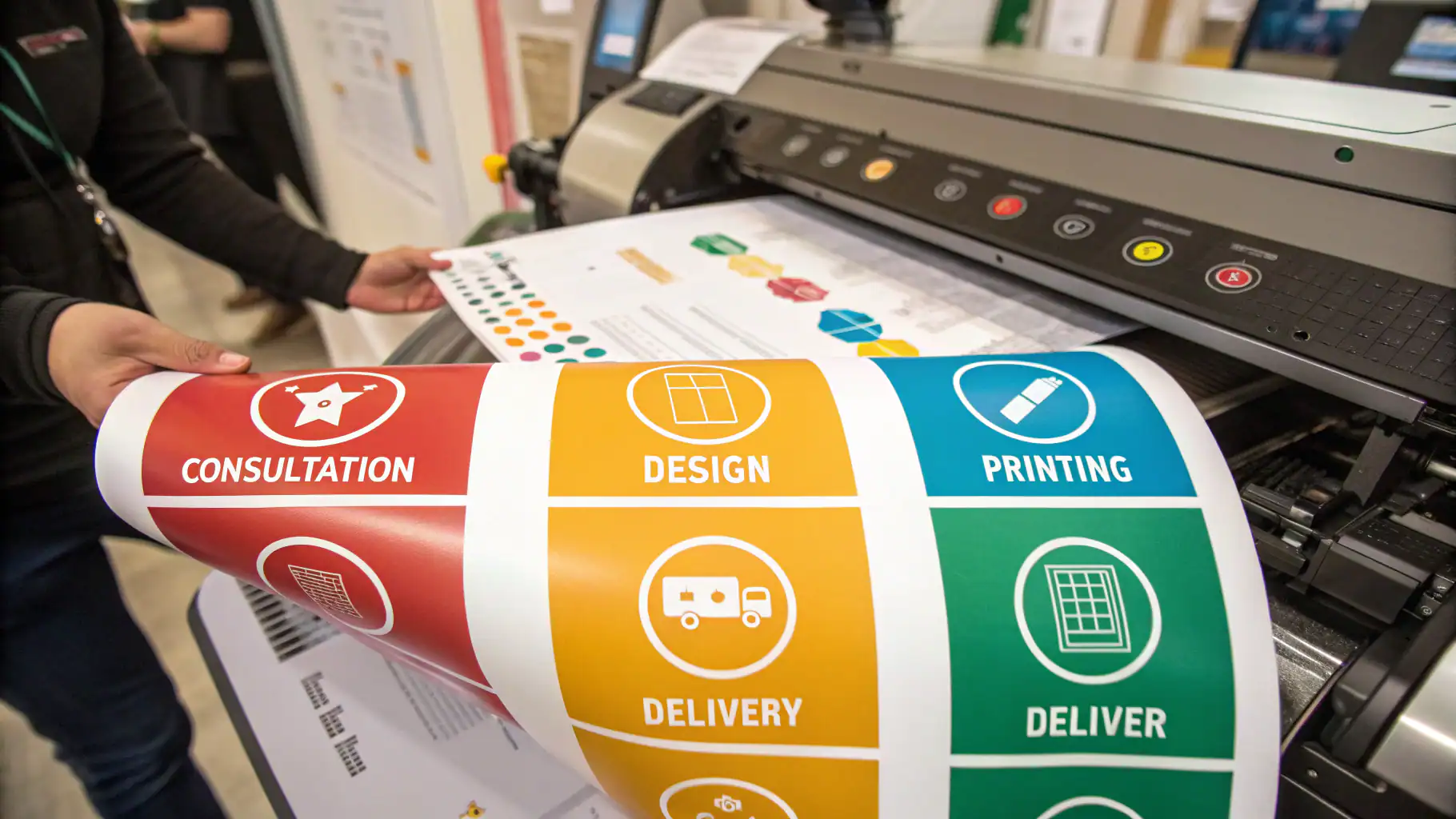 Quy trình in sticker từ khâu thiết kế đến giao hàng