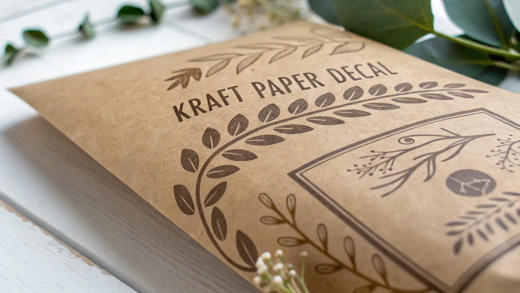 Decal giấy kraft và ứng dụng đa dạng