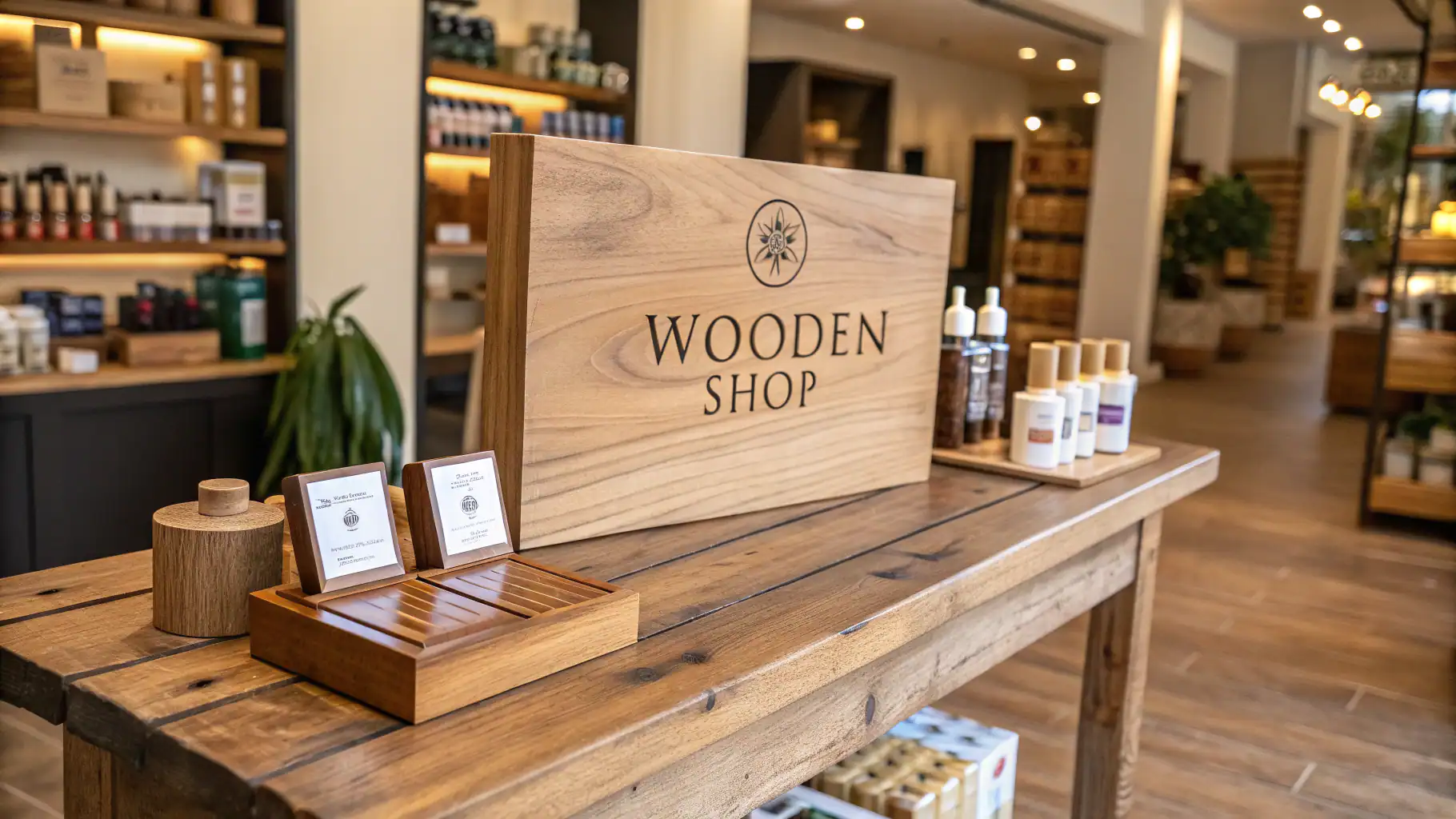 Bảng hiệu gỗ tên shop giúp tạo dựng thương hiệu