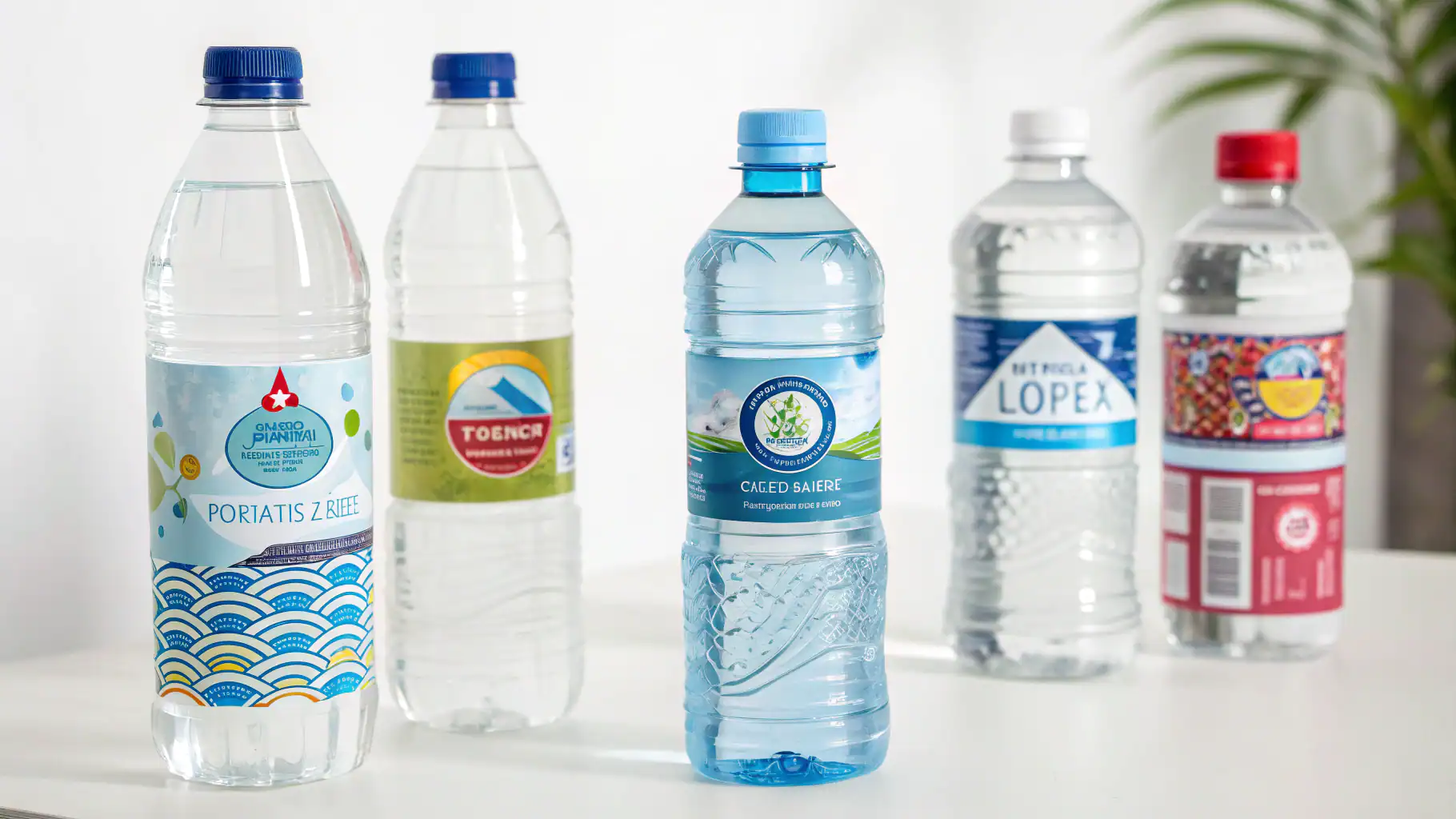 Các loại tem nhãn dán chai nước
