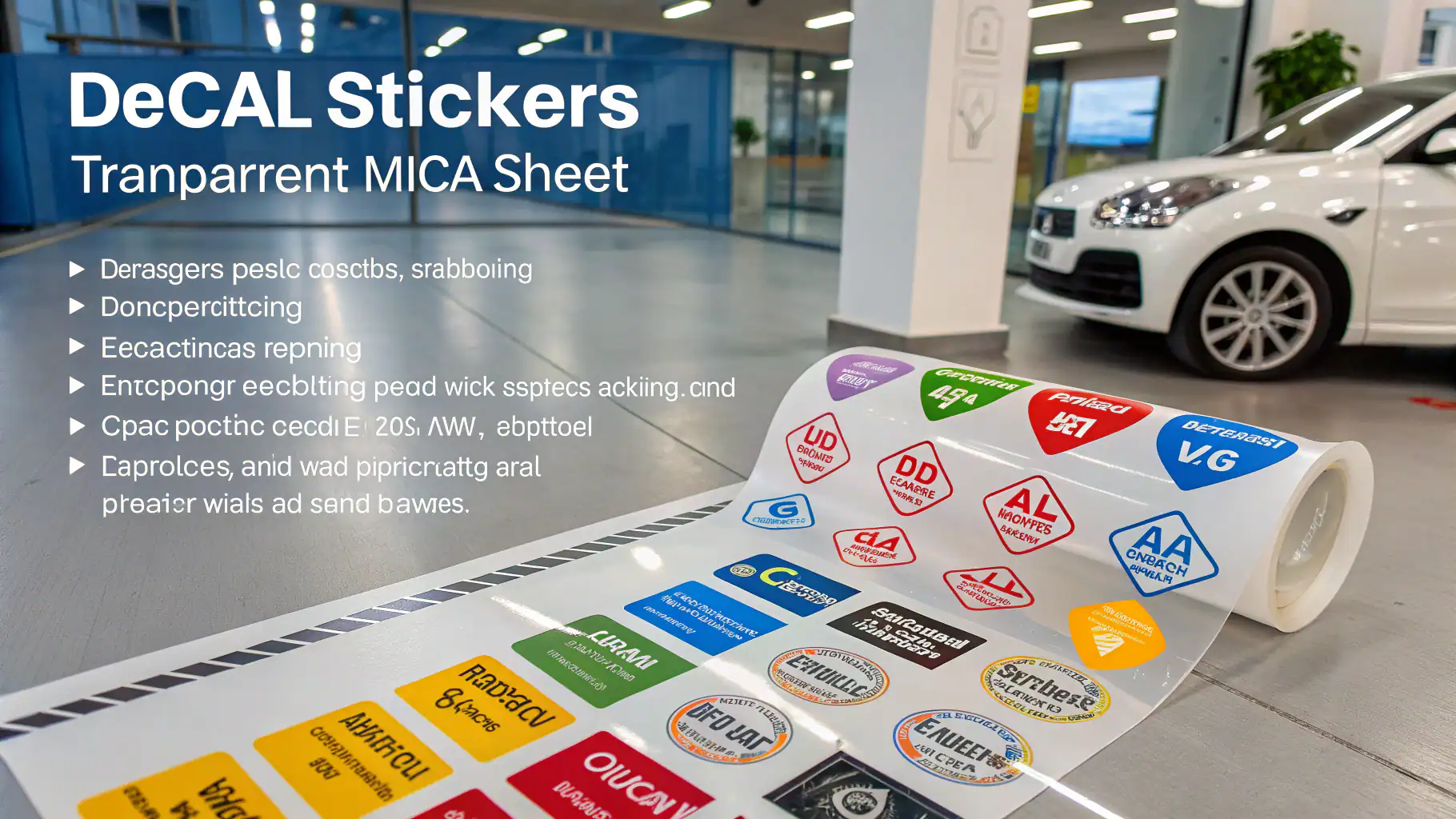 Ứng dụng đa dạng của in decal dán mica
