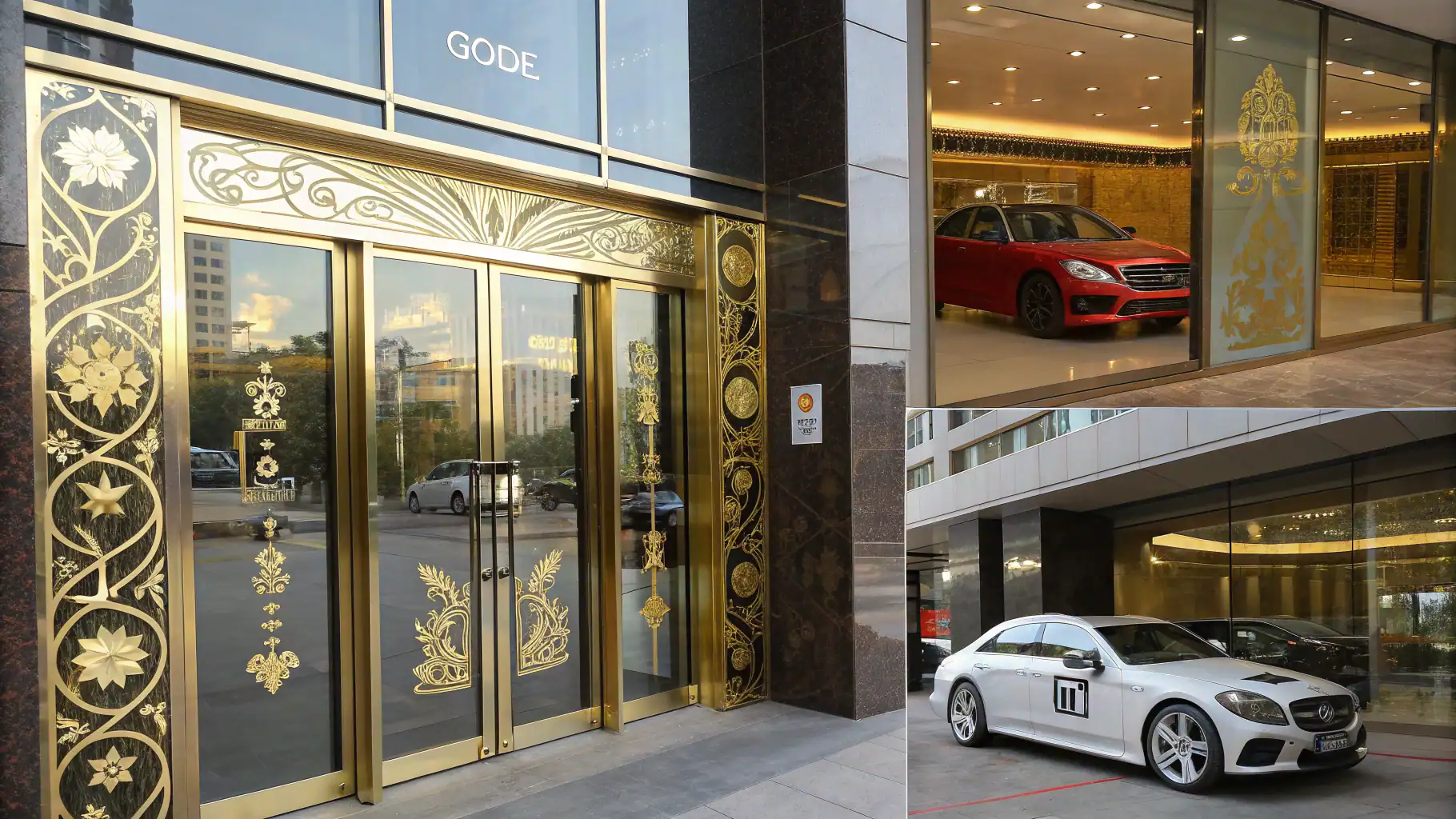 Ứng dụng đa dạng của decal nhũ vàng trong trang trí và quảng cáo