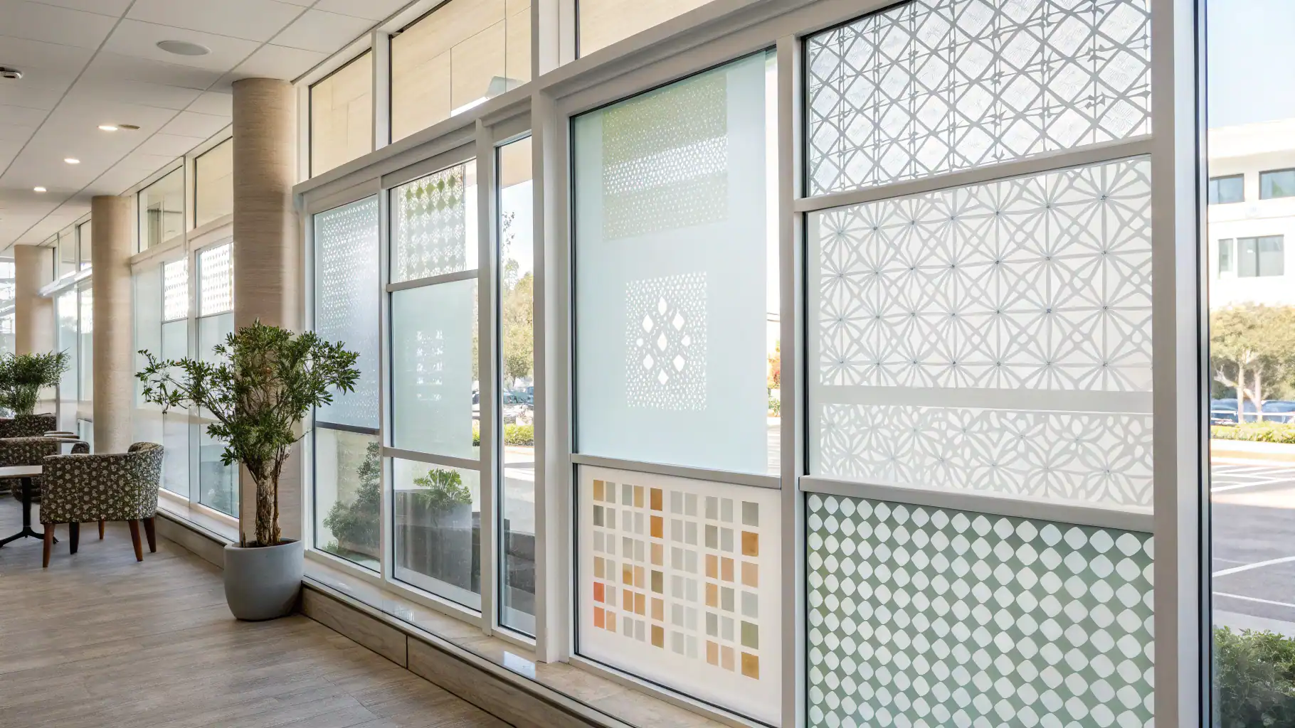 Các loại decal dán kính phổ biến và ứng dụng của chúng.