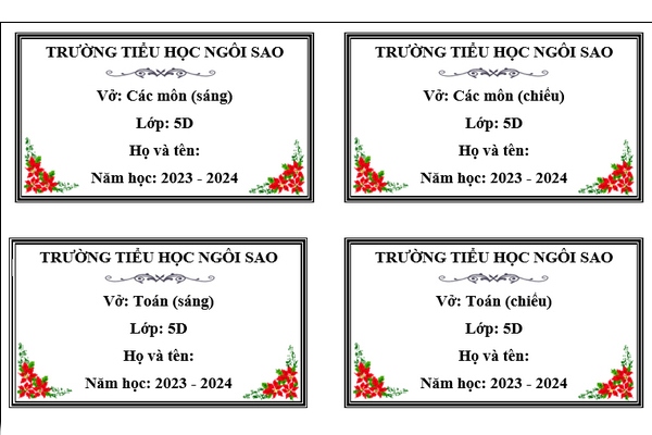 5 Kích Thước Nhãn Vở Chuẩn - Hướng Dẫn Chọn Size Phù Hợp 5 Kích Thước Nhãn Vở Chuẩn - Hướng Dẫn Chọn Size Phù Hợp