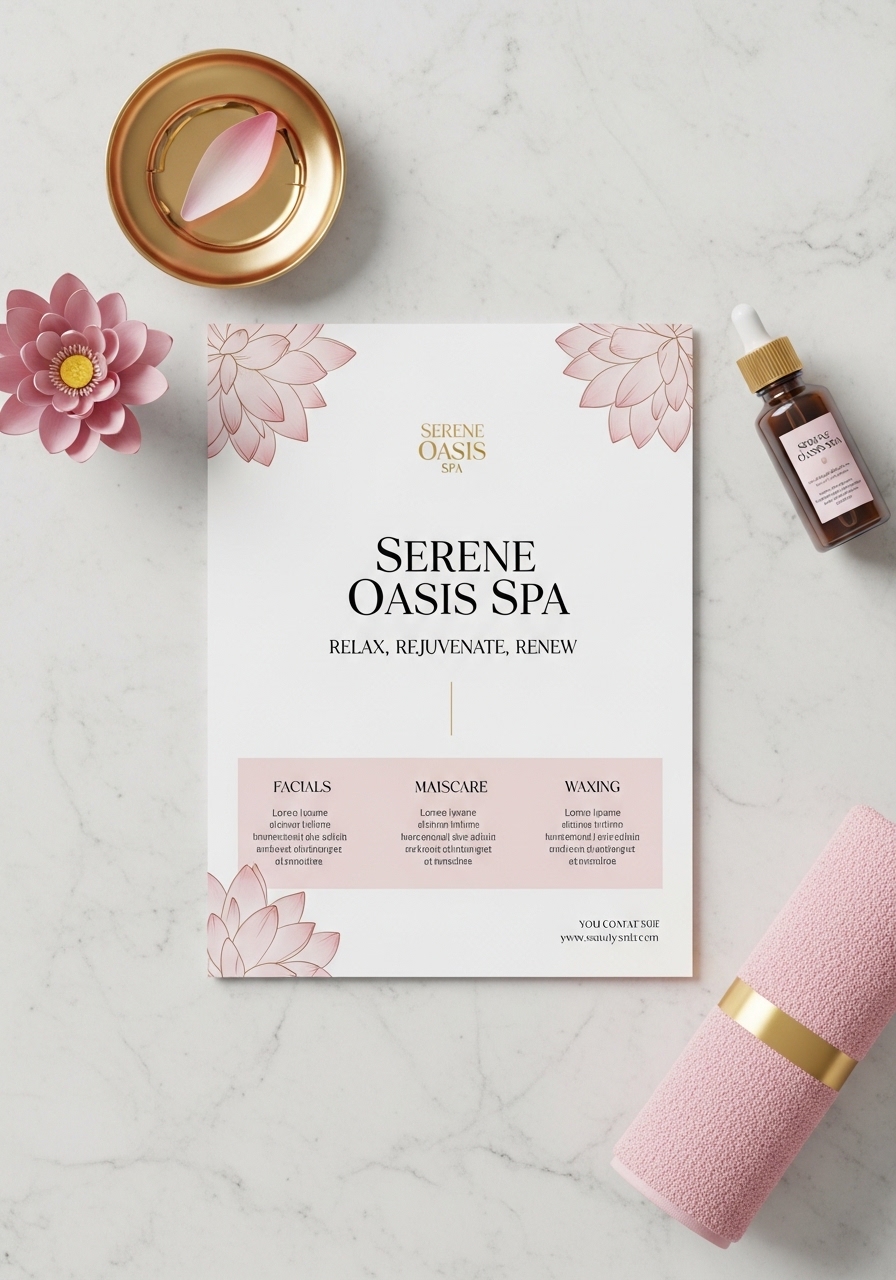 Mẫu tờ rơi spa thẩm mỹ viện