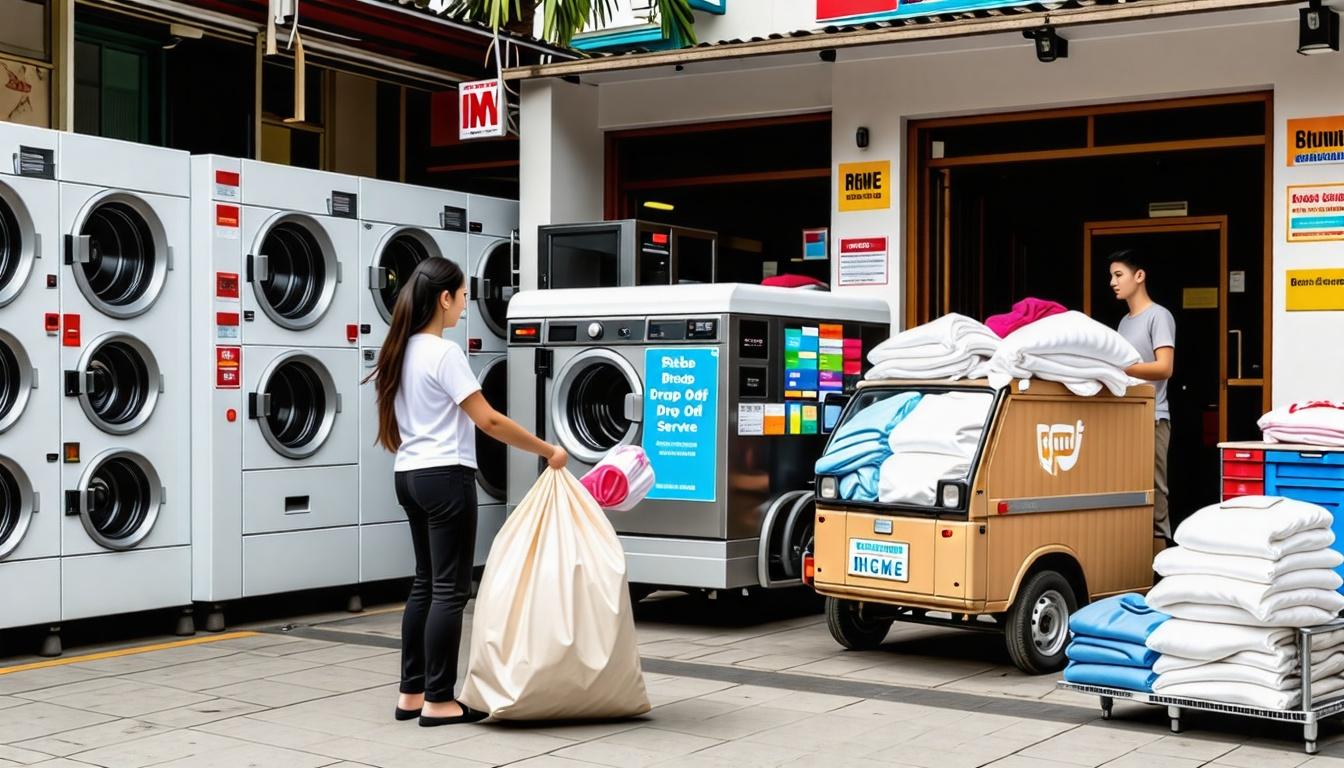 Overview of Laundromat Services in HCMC - Pickup and Drop Off Options