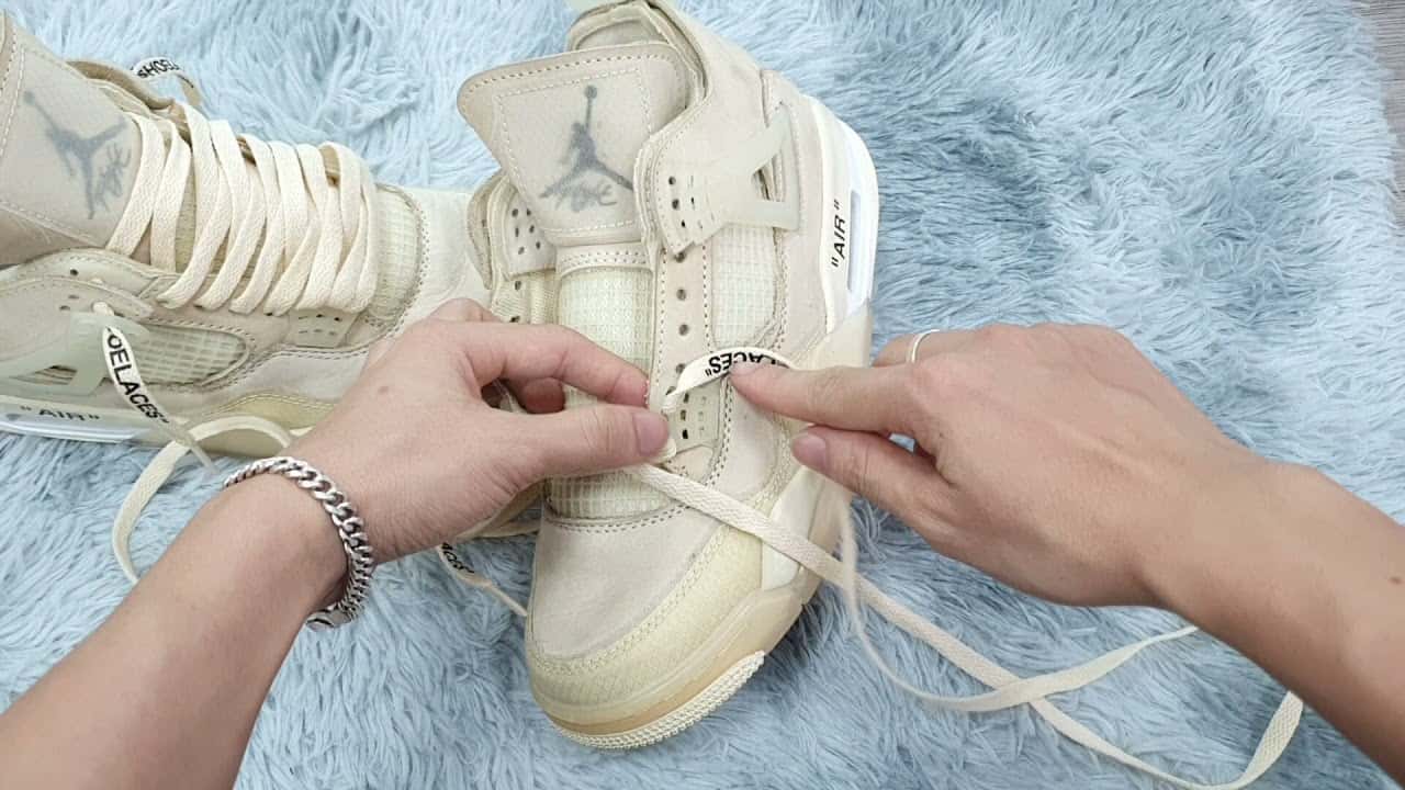 Miếng lót dây giày (lace tips) cách buộc jordan
