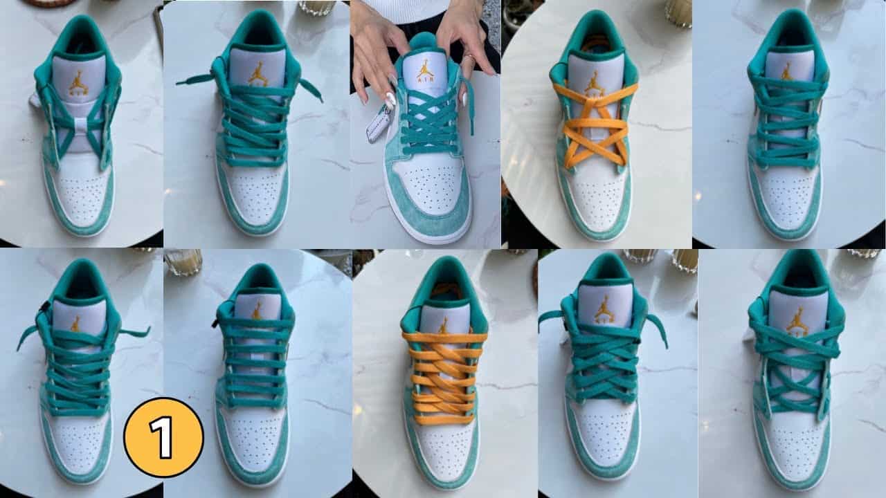 Các kiểu buộc dây giày jordan độc đáo cách