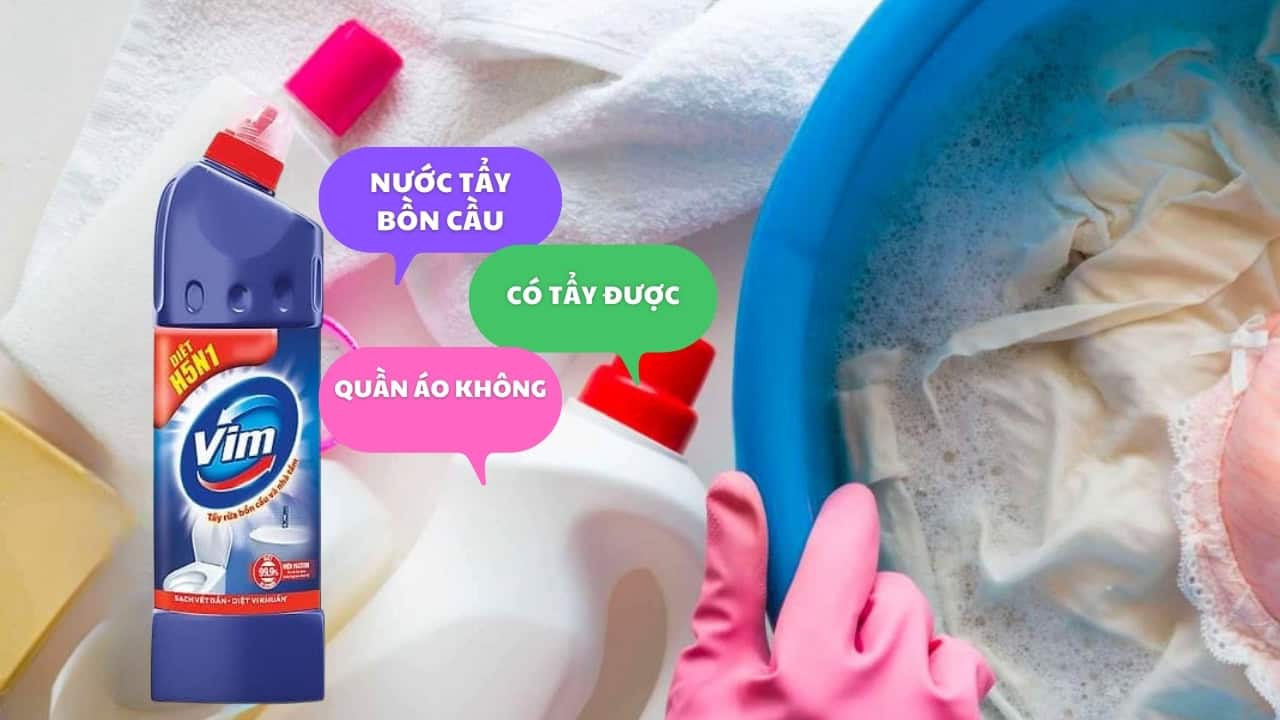 Cách sử dụng nước tẩy quần áo hiệu quả