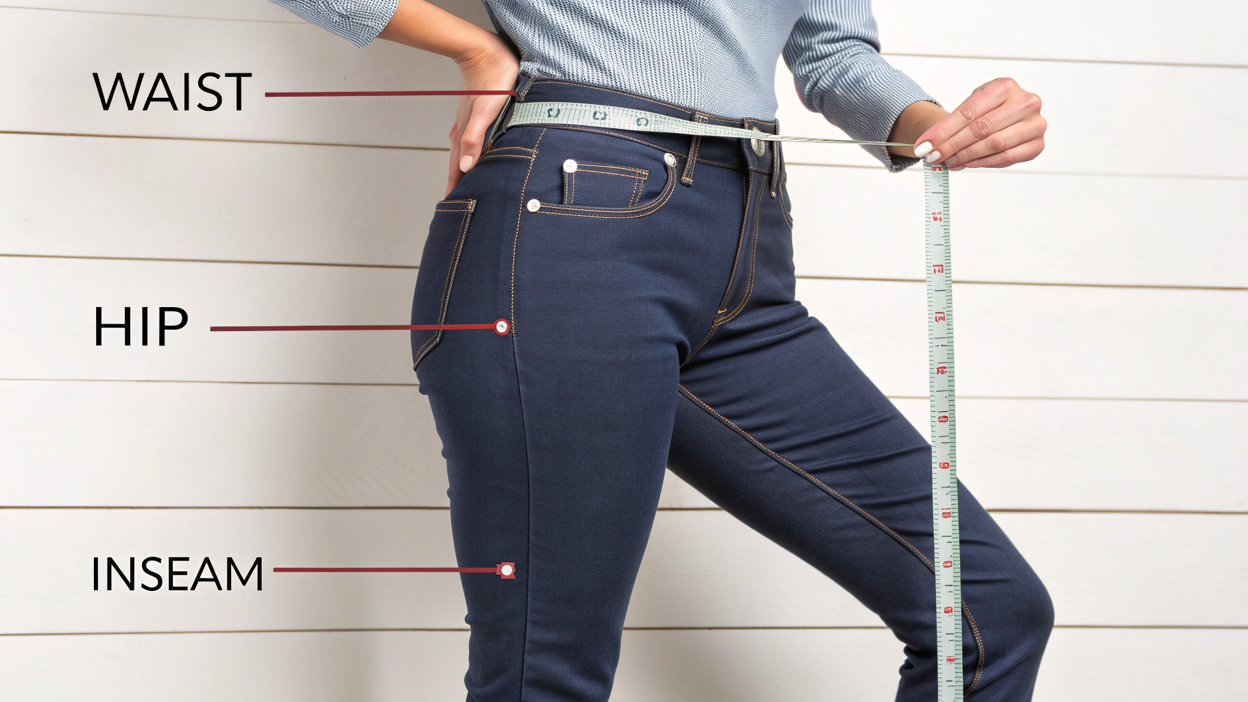 Số đo cơ thể giúp chọn size quần chính xác