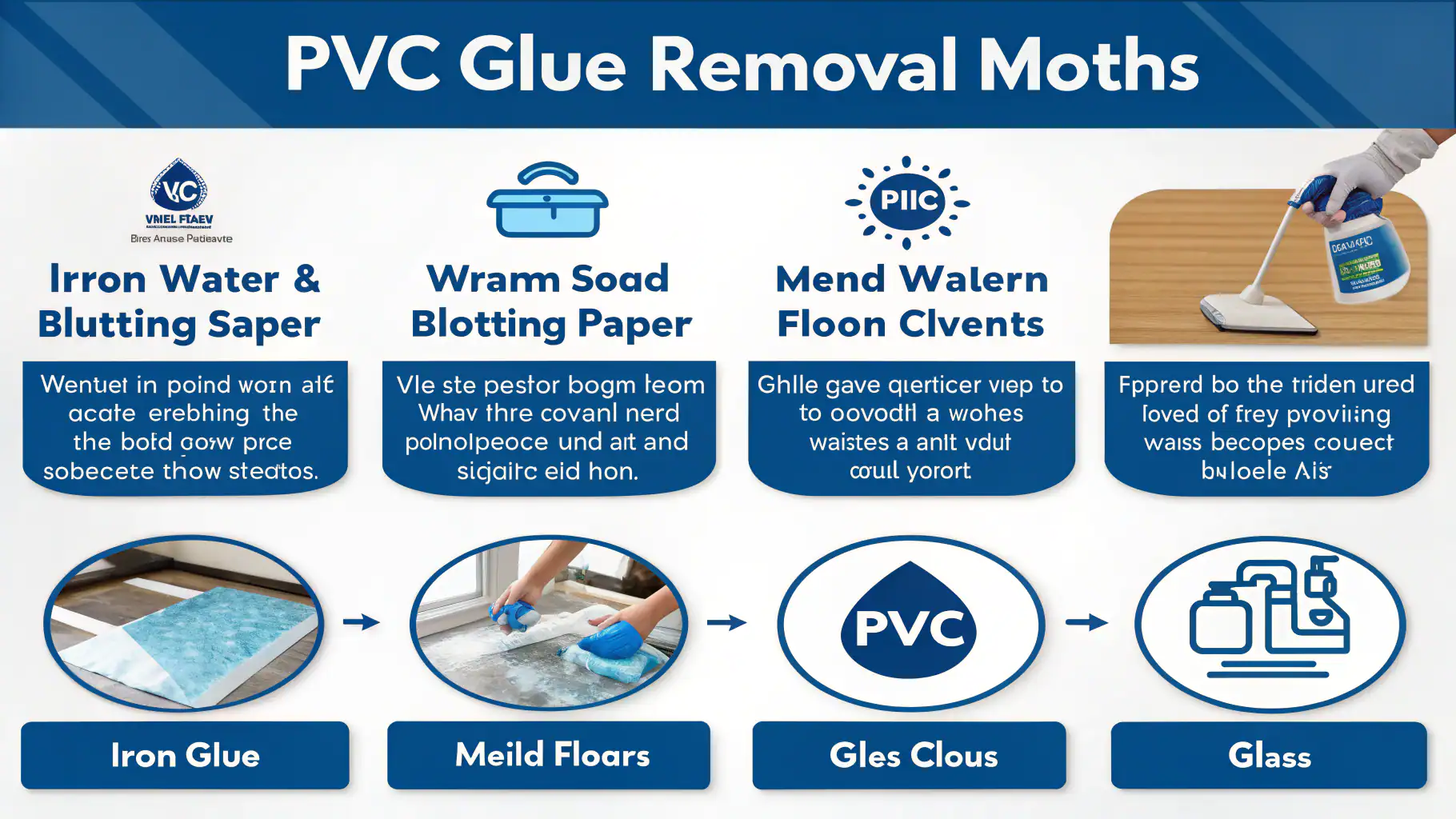 Các phương pháp tẩy keo PVC hiệu quả từ Tiệm Giặt 1988