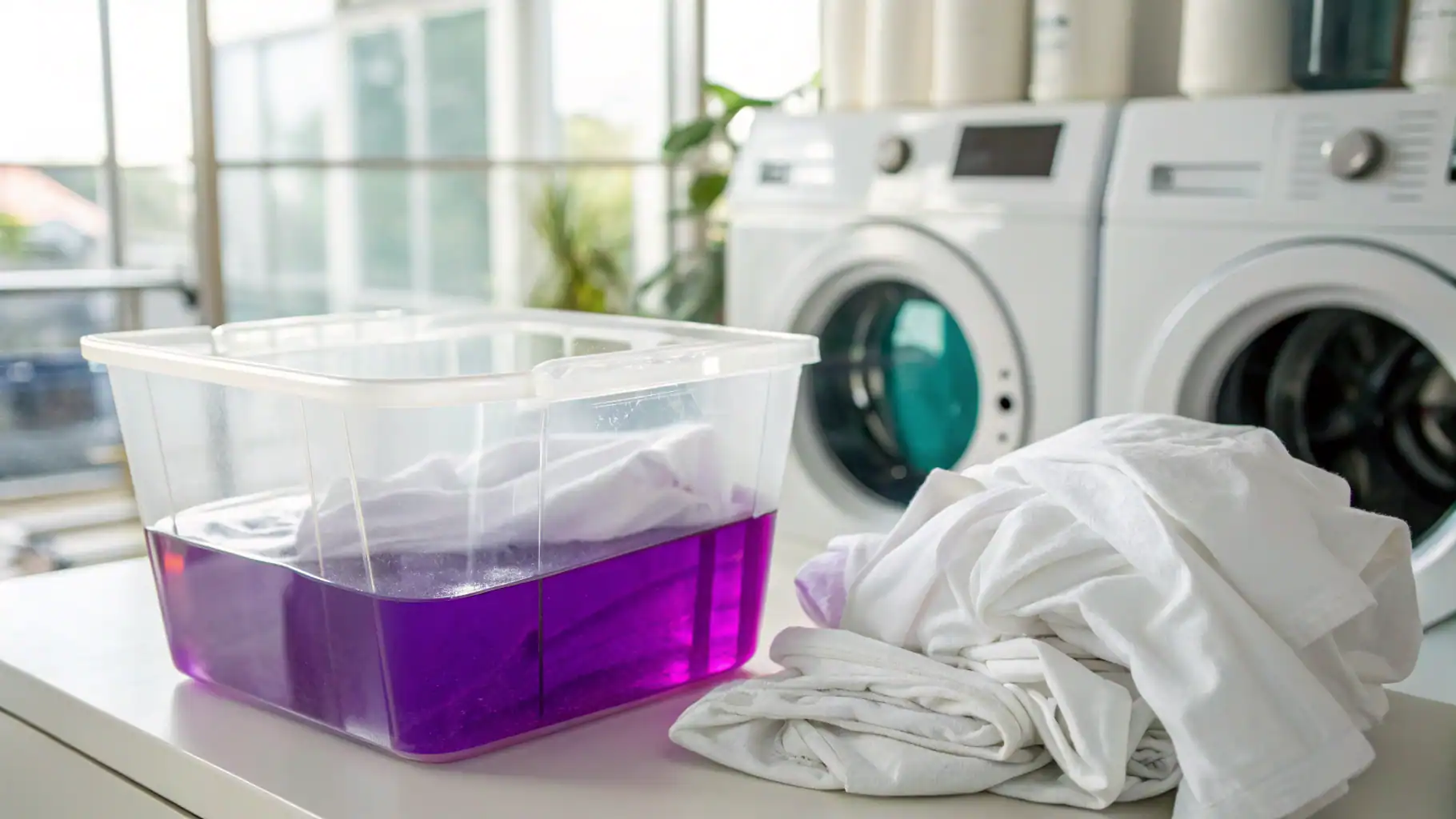 Sử dụng thuốc tím đúng cách để tẩy trắng quần áo
