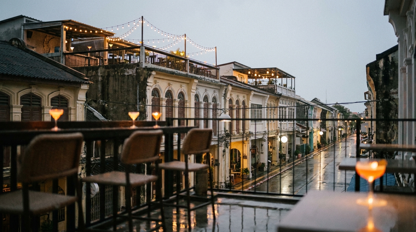 Rooftop Bars and Craft Cocktails — Phuket