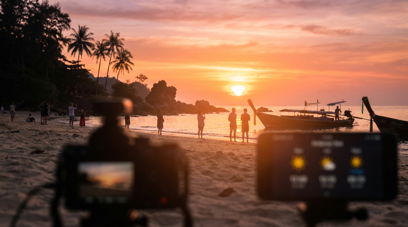 Phuket Sunset Times by Month — Phuket