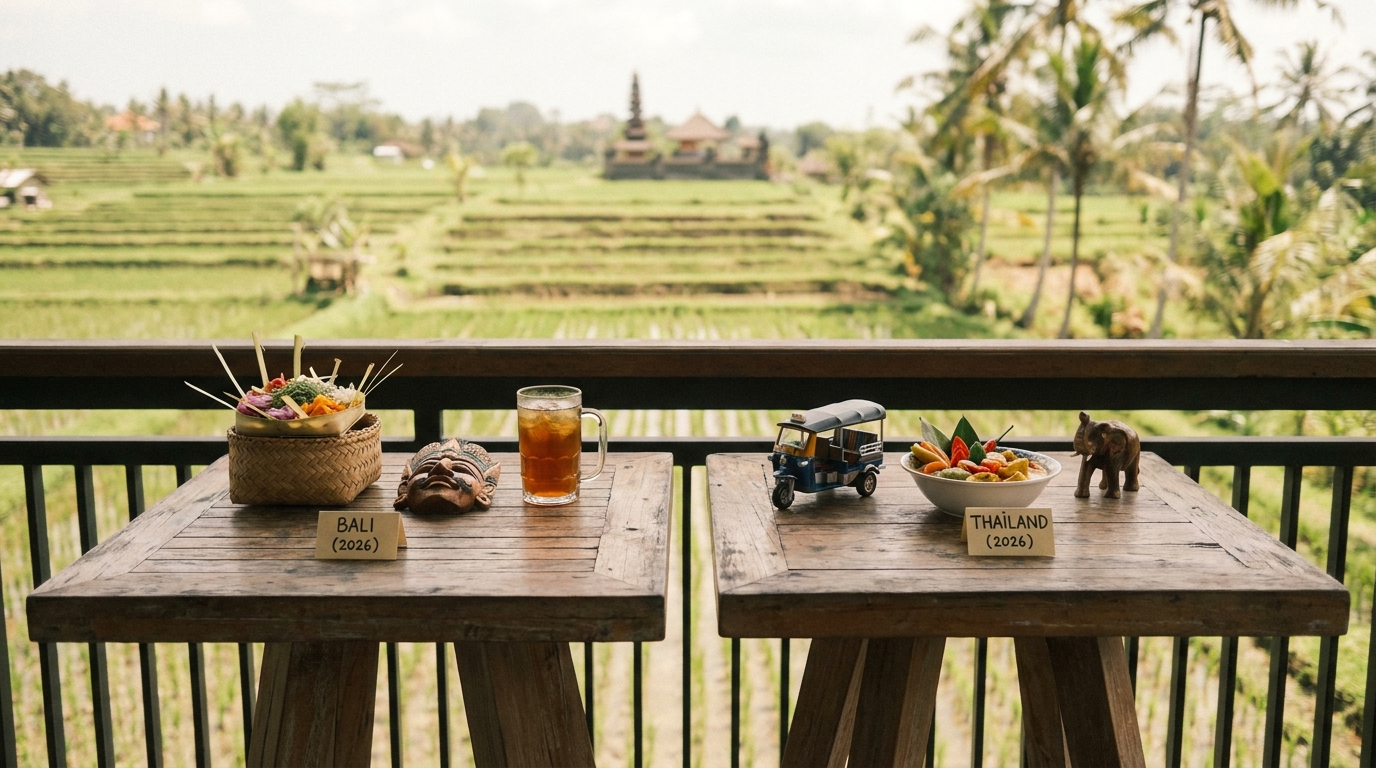 Bali vs Thailand: Quick Comparison Table (2026) in Bali