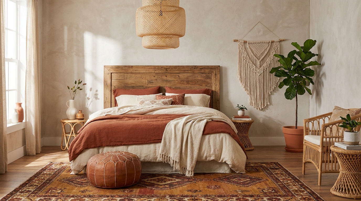The Layered Rug Look That Defines Boho Style