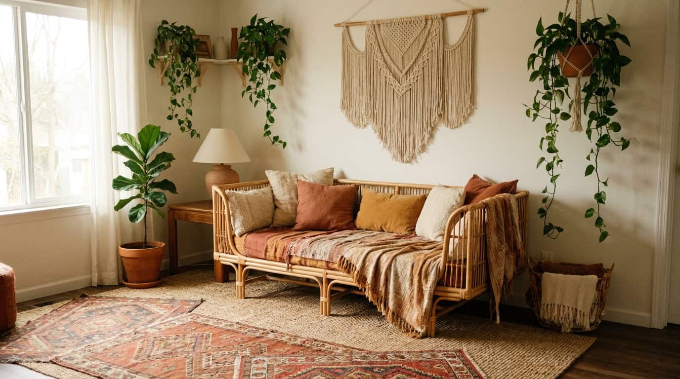 30-min boho shelfie build method