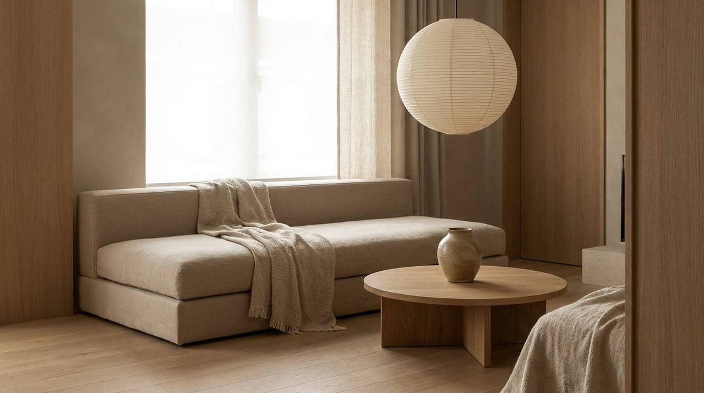 Japandi room comparison table