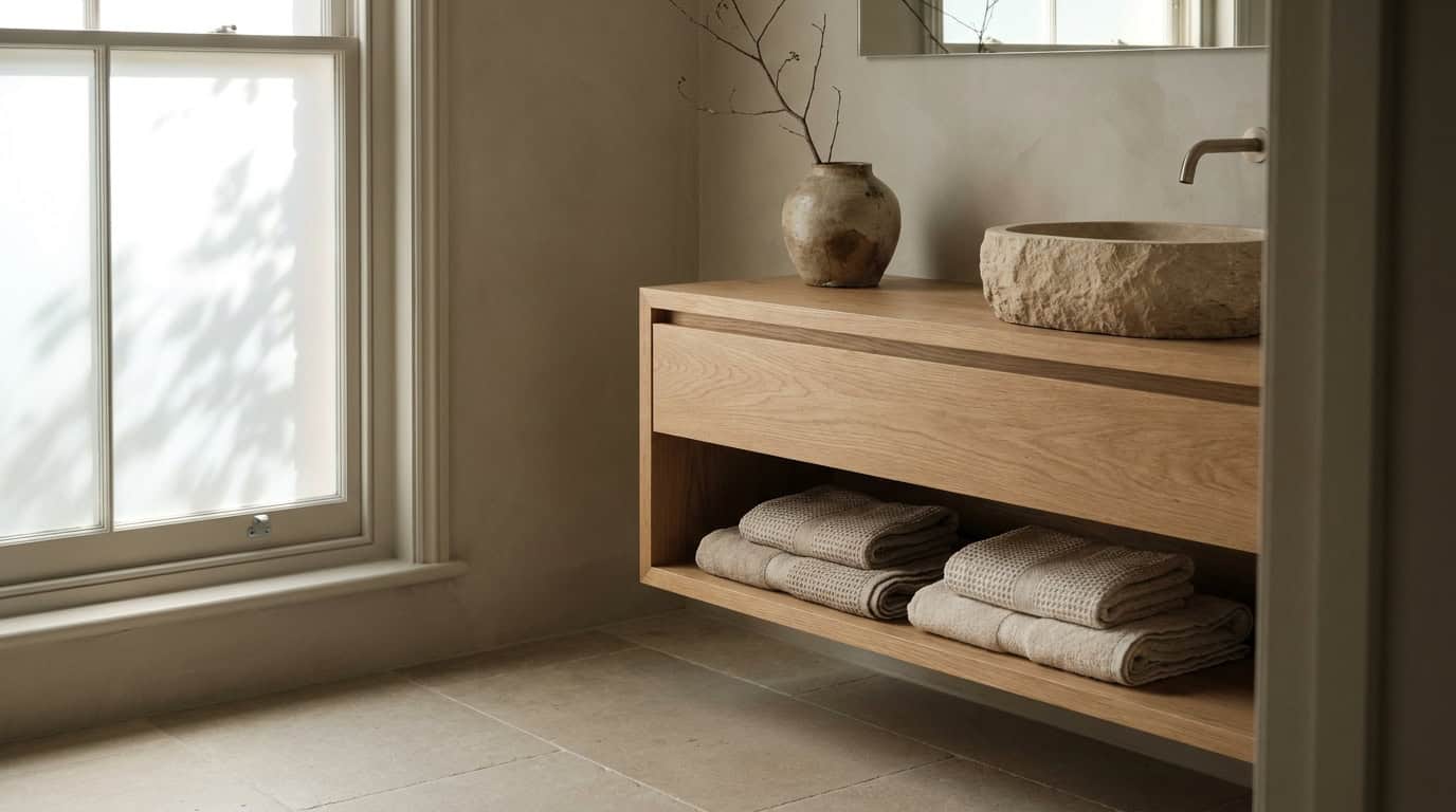 Japandi bedroom and entry corners