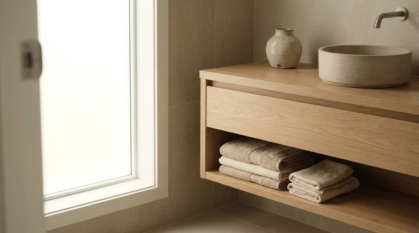 Japandi minimalist garden