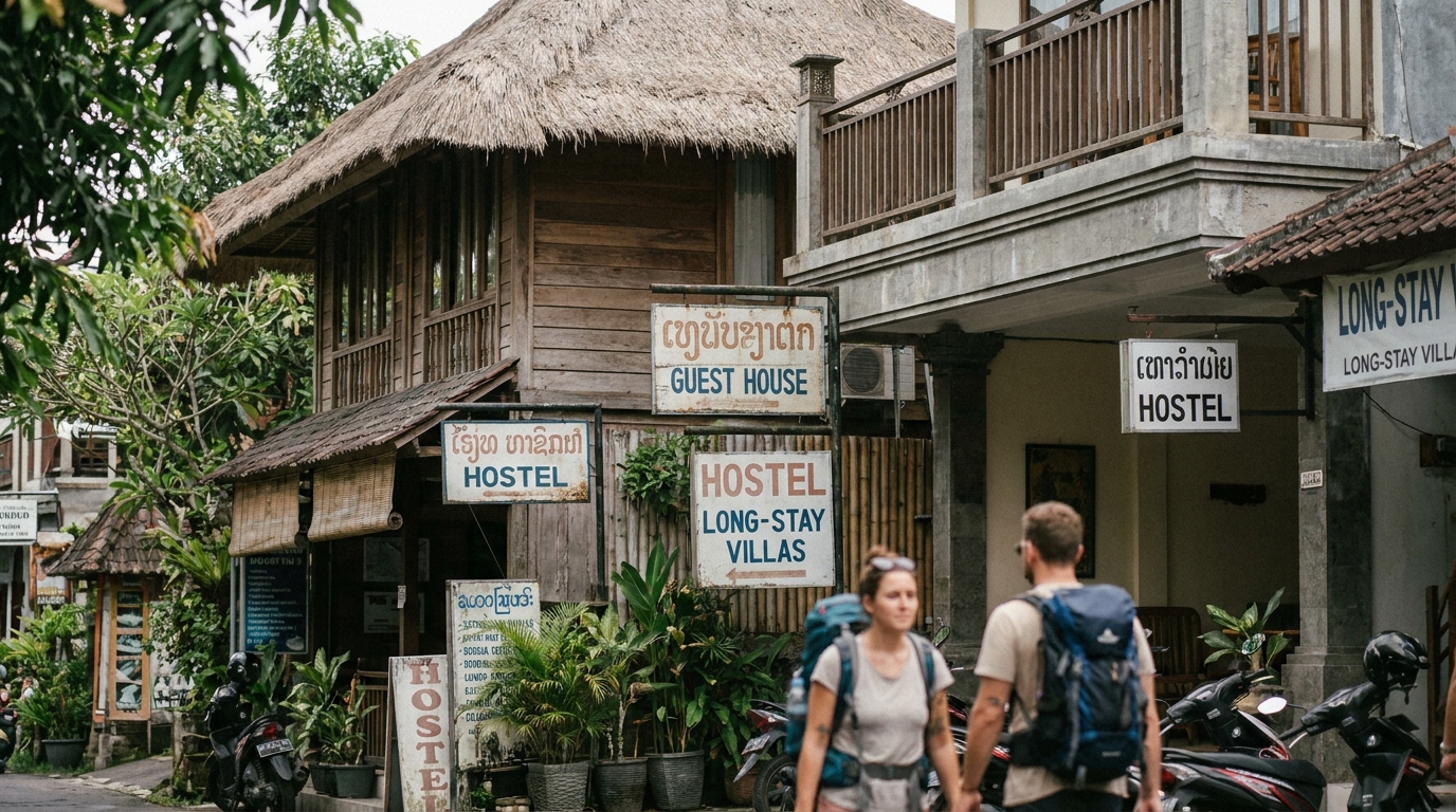 Cheap Accommodation: Hostels, Guest Houses, Long-Stay Villas in Bali, Indonesia