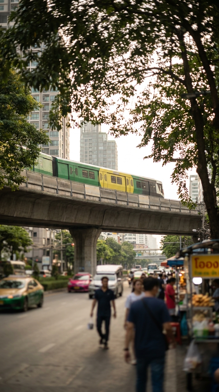 How Does the BTS Skytrain Work? in Bangkok, Thailand