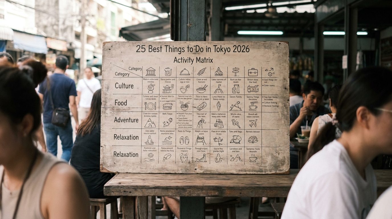 25 Best Things to Do in Tokyo 2026: Activity Matrix in Southeast Asia