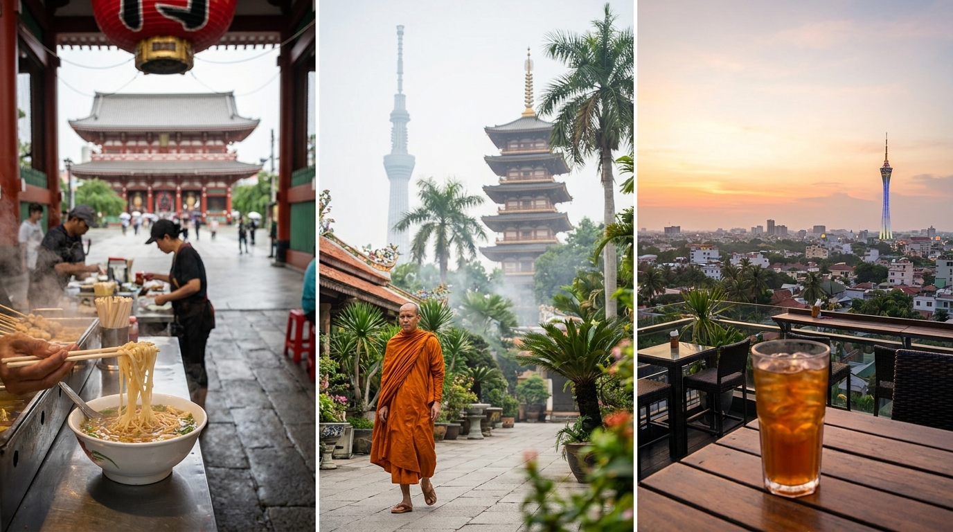 Day 1: Asakusa, Senso-ji, and Tokyo Skytree (Hour-by-Hour) in Southeast Asia