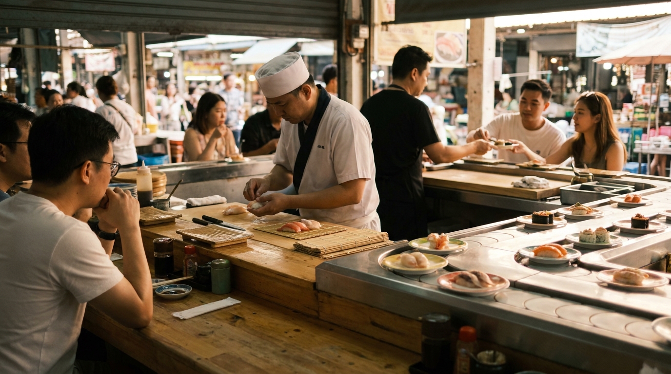 Best Sushi in Tokyo: Counter, Conveyor, and Omakase in Southeast Asia