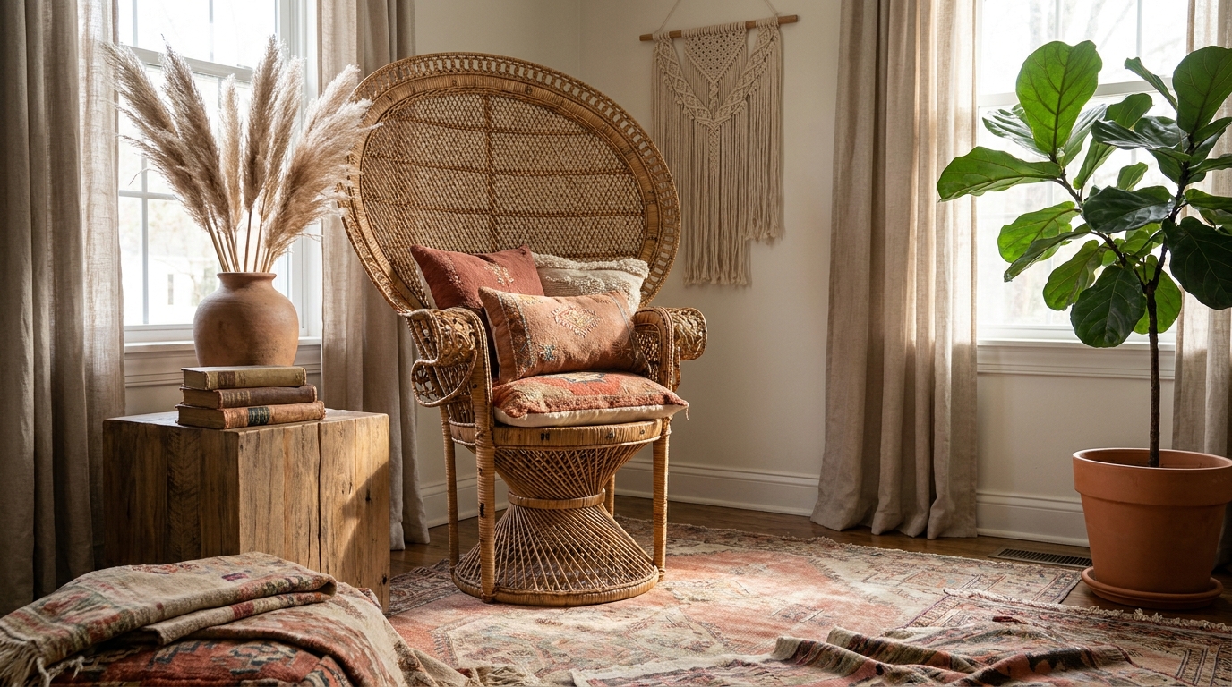 Boho balcony setups