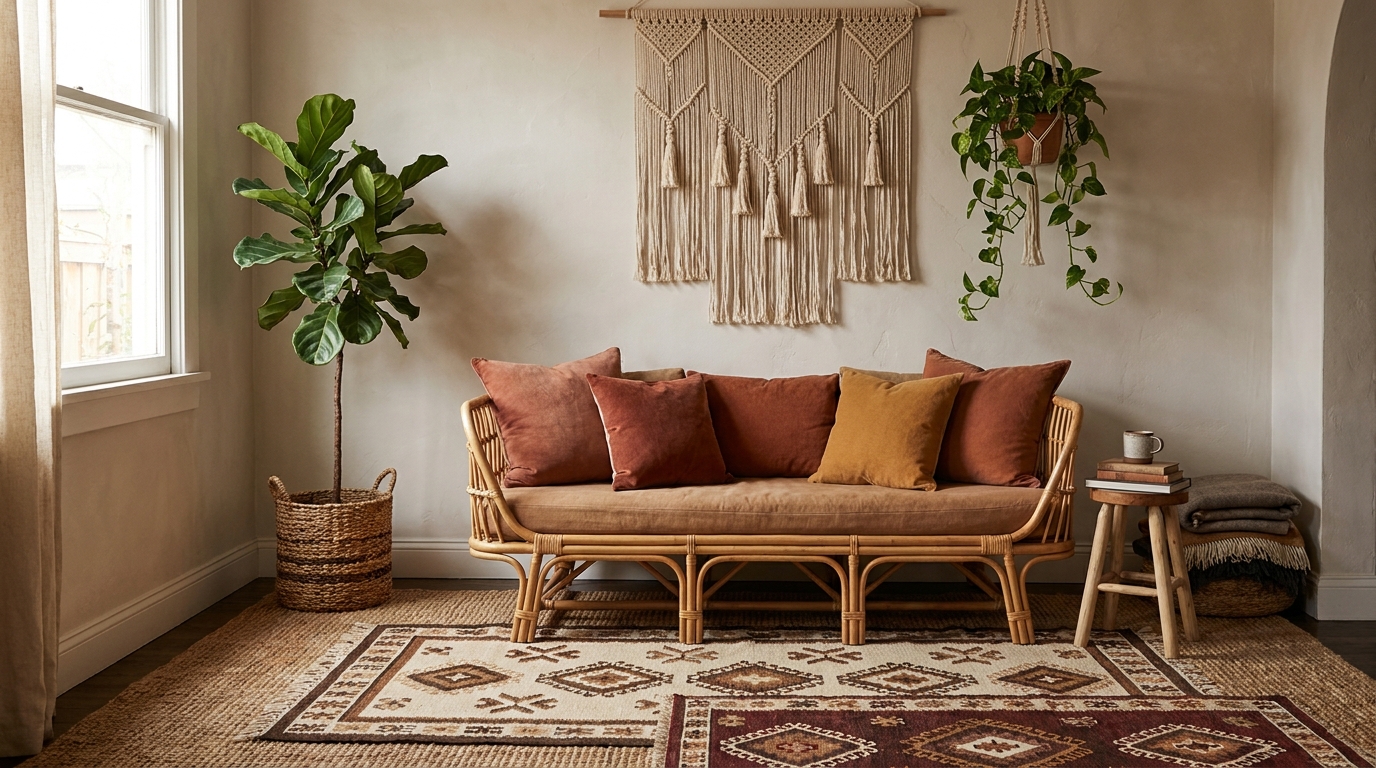 Boho refresh combined makeover