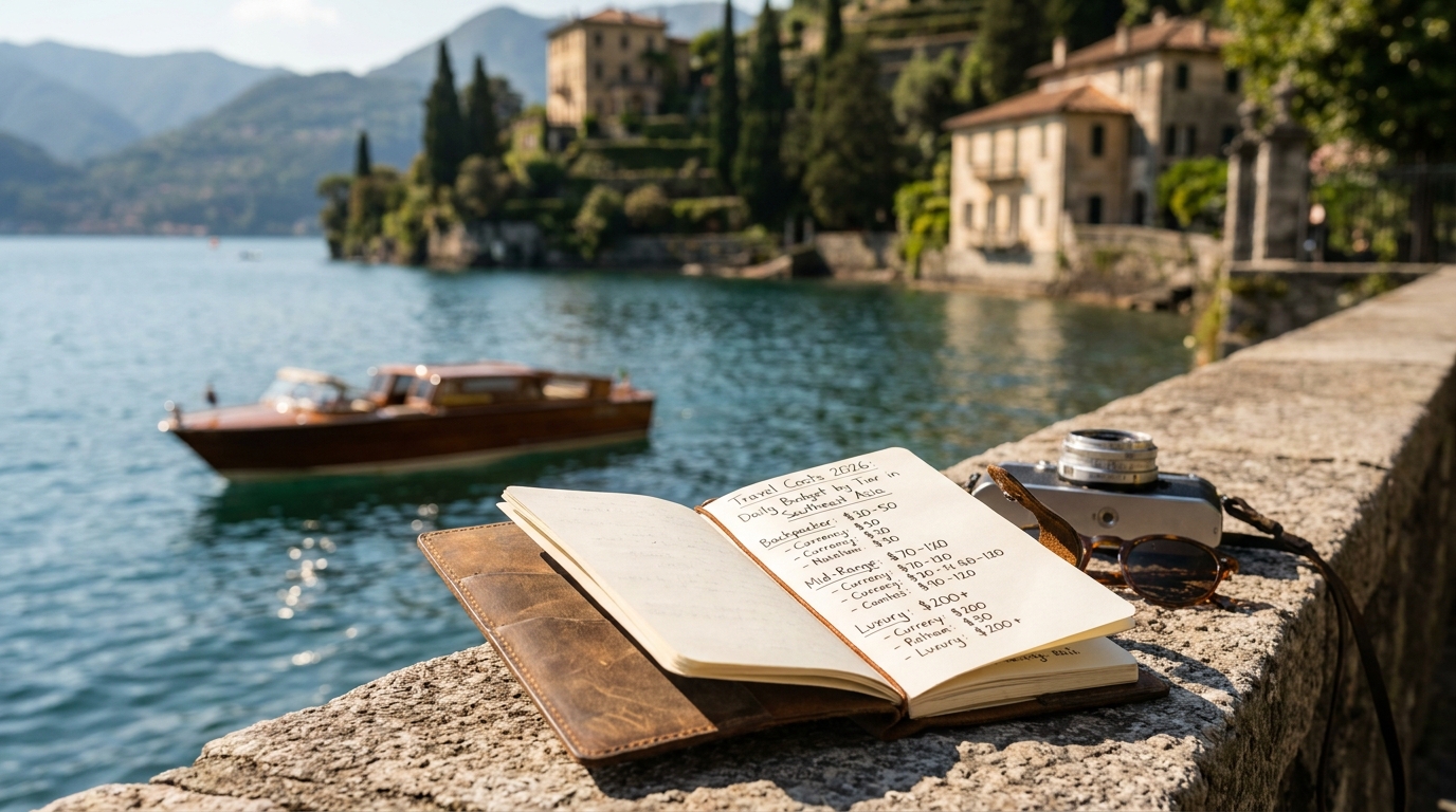 Lake Como Travel Costs 2026: Daily Budget by Tier in Southeast Asia