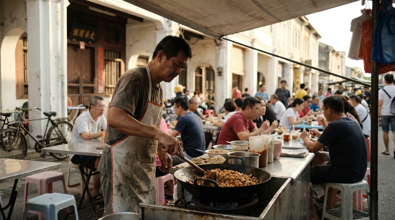 Budget Food in Penang in Southeast Asia