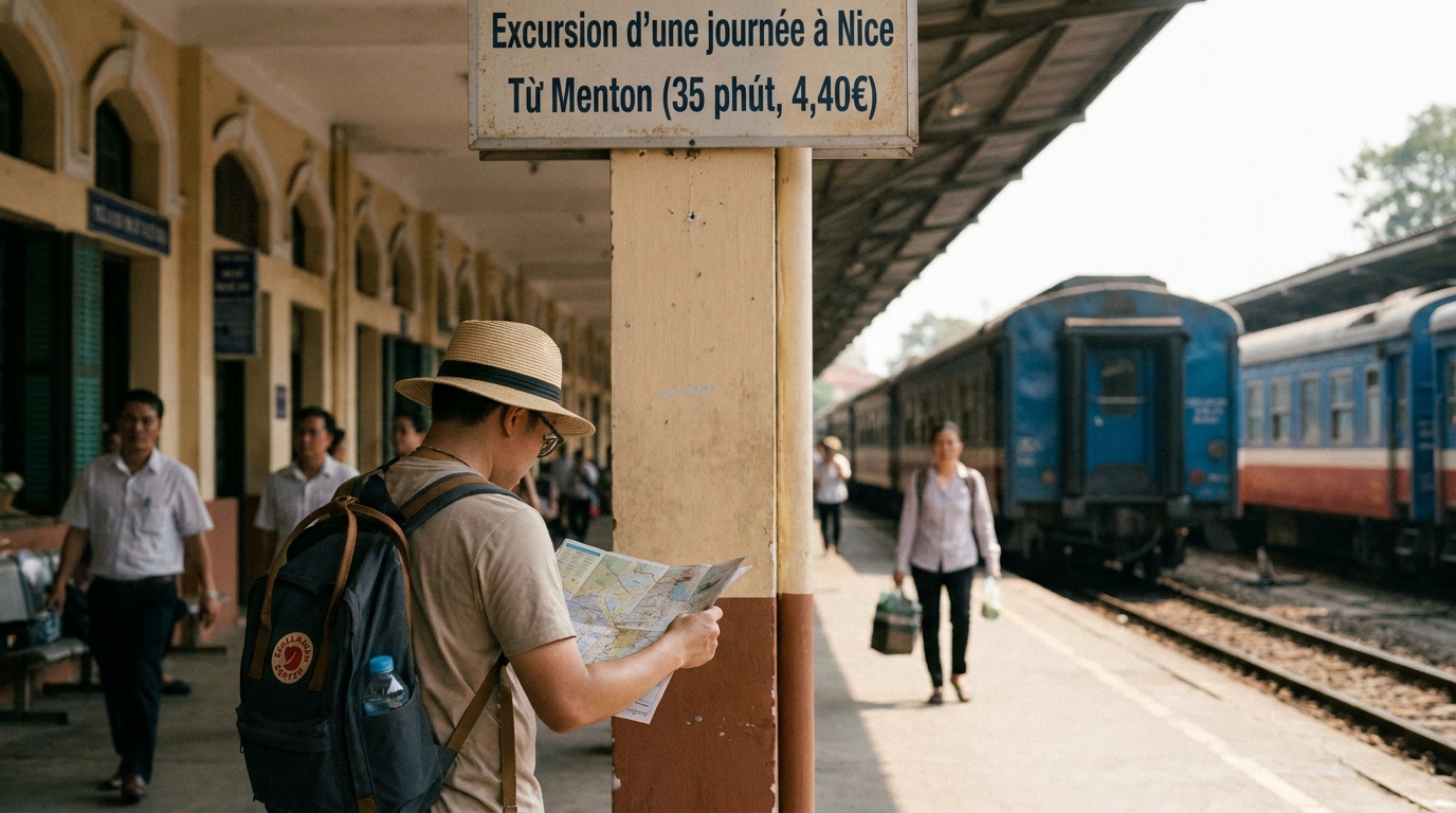 Nice Day Trip from Menton (35 Minutes, €4.40 Each Way) in Southeast Asia
