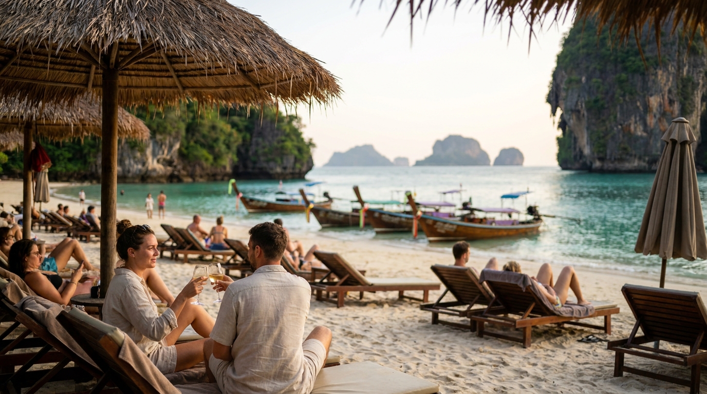 Relax on Spiaggia Grande — Positano's Iconic Main Beach in Southeast Asia
