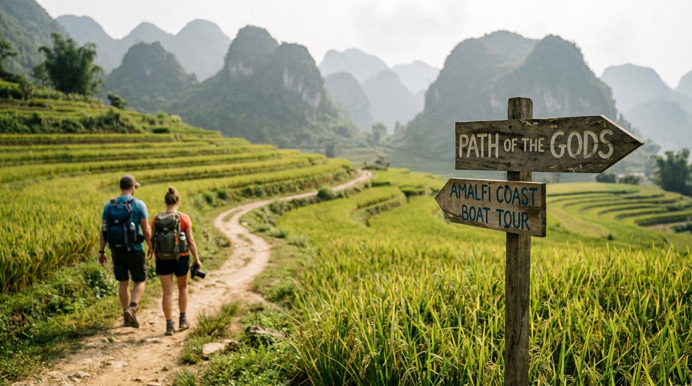Day 2 — Path of the Gods Hike or Amalfi Coast Boat Tour in Southeast Asia