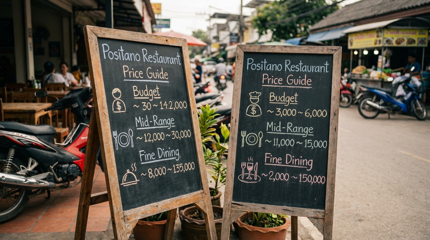What Is the Positano Restaurant Price Guide (Budget to Fine Dining)? in Southeast Asia
