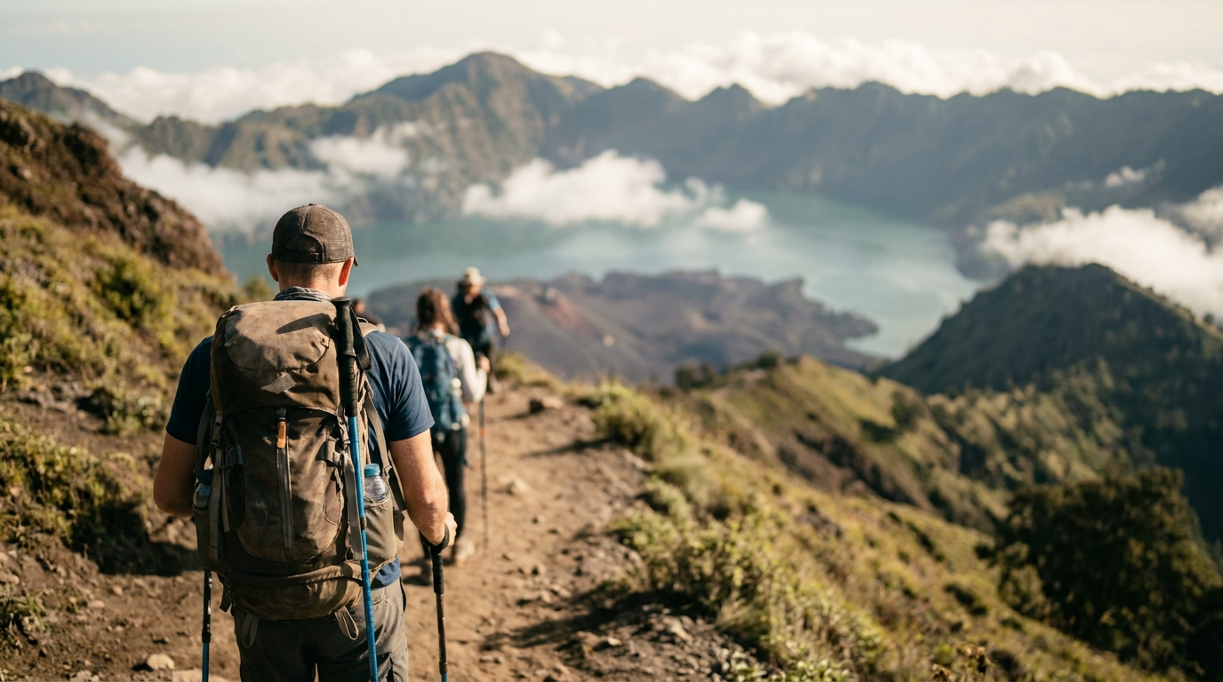 2. Trek Mount Rinjani in Southeast Asia