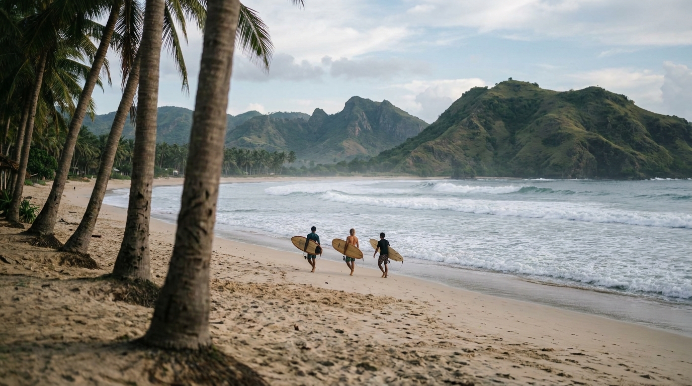 3. Surf Kuta Lombok in Southeast Asia