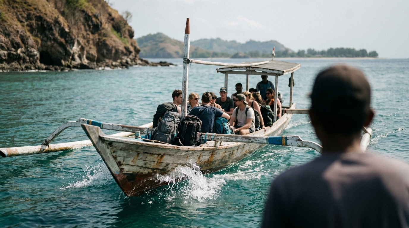 Getting from Lombok to the Gili Islands in Southeast Asia