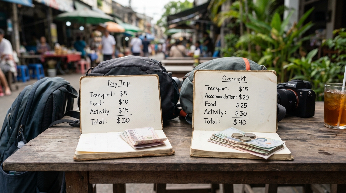 Budget Breakdown: Day Trip vs Overnight in Southeast Asia