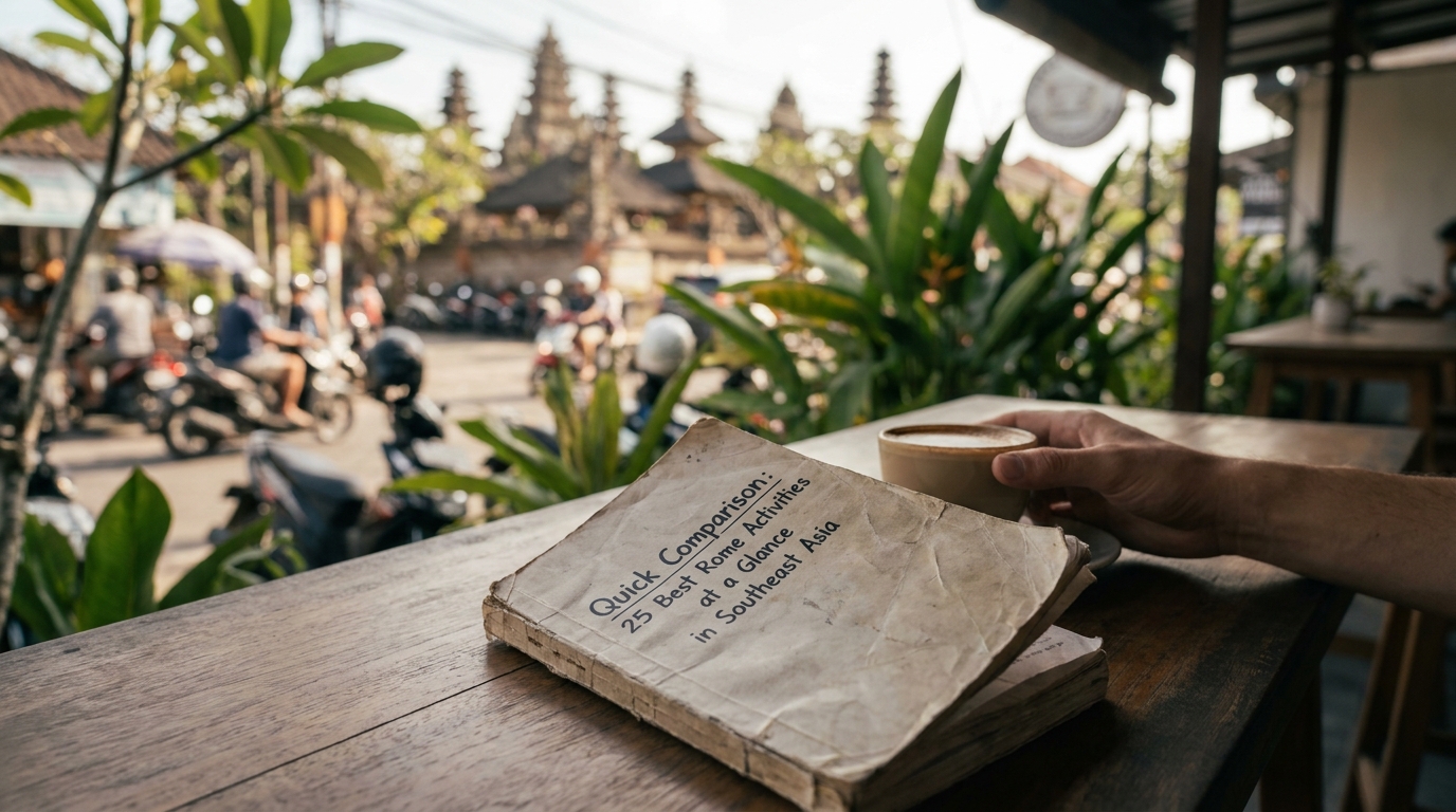 Quick Comparison: 25 Best Rome Activities at a Glance in Southeast Asia