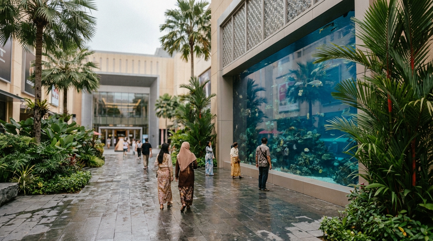 3. Dubai Mall and the Dubai Aquarium in Southeast Asia