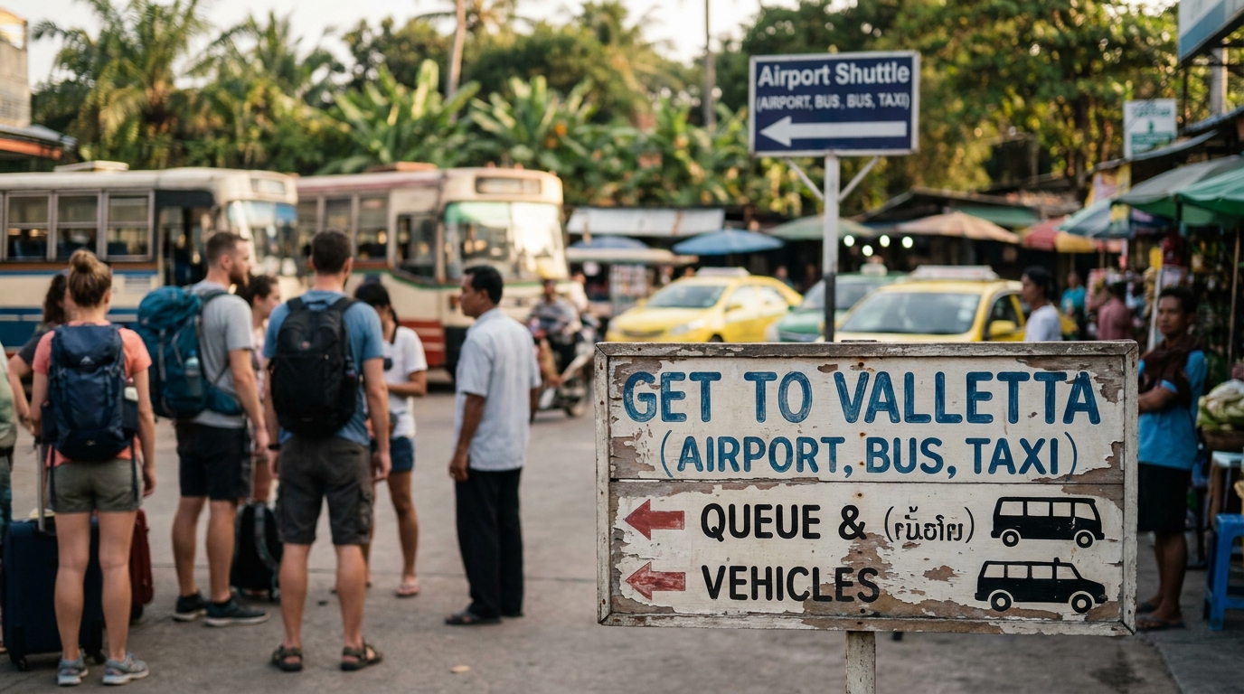 How to Get to Valletta (Airport, Bus, Taxi) in Southeast Asia