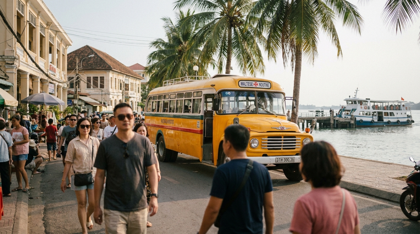 Getting Around Valletta (Walking, Bus, Ferry) in Southeast Asia