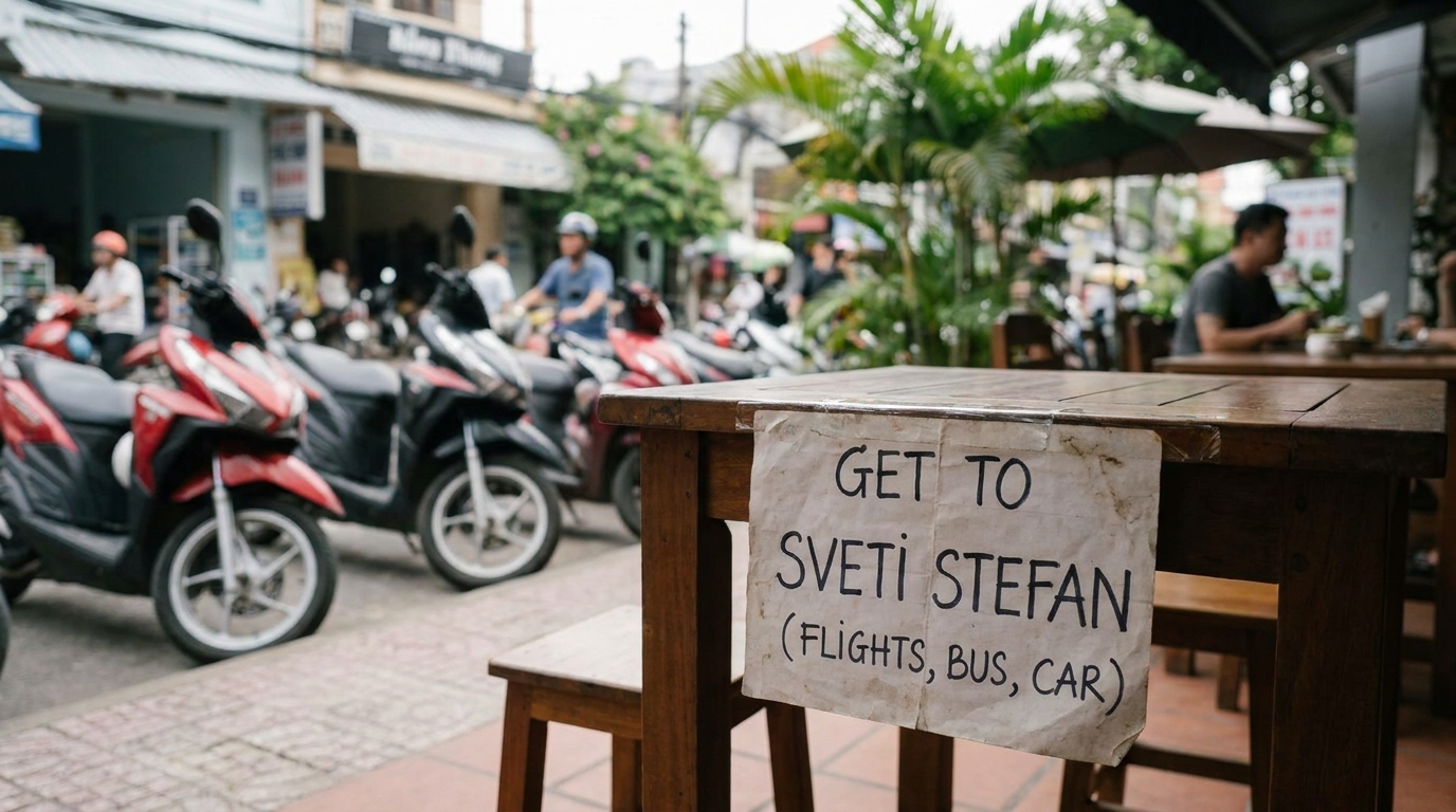 How to Get to Sveti Stefan (Flights, Bus, Car) in Southeast Asia